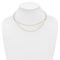 Load image into Gallery viewer, 14k Polished Double Layer Fancy Necklace
