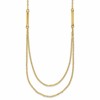 14k Polished Double Layer Fancy Necklace