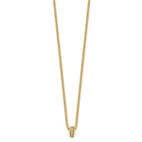 Load image into Gallery viewer, 14K w/White Rhodium Polished Circle Pendant Necklace
