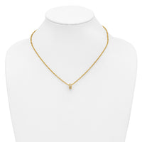 Load image into Gallery viewer, 14K w/White Rhodium Polished Circle Pendant Necklace
