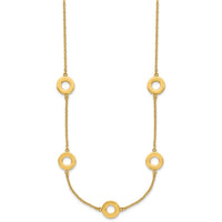 Load image into Gallery viewer, 14K Polished Circle Station with 2in Ext. Necklace
