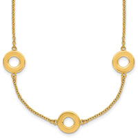 Load image into Gallery viewer, 14K Polished Circle Station with 2in Ext. Necklace
