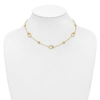 Load image into Gallery viewer, 14K Polished Circle Station w/2in Ext. Necklace

