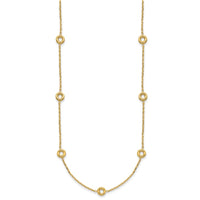 Load image into Gallery viewer, 14K Polished Circle Station w/2in Ext. Necklace
