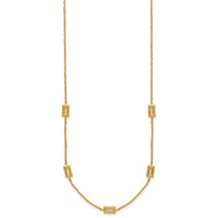 Load image into Gallery viewer, 14K Polished Rectangle Station w/2in Ext. Necklace
