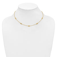 Load image into Gallery viewer, 14K Polished Rectangle Station w/2in Ext. Necklace
