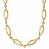 14K Polished Fancy Link Necklace