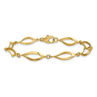 Load image into Gallery viewer, 14K Polished Fancy Link Bracelet
