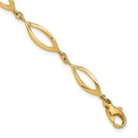 Load image into Gallery viewer, 14K Polished Fancy Link Bracelet
