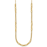Load image into Gallery viewer, 14K Polished Fancy Oval Link Necklace
