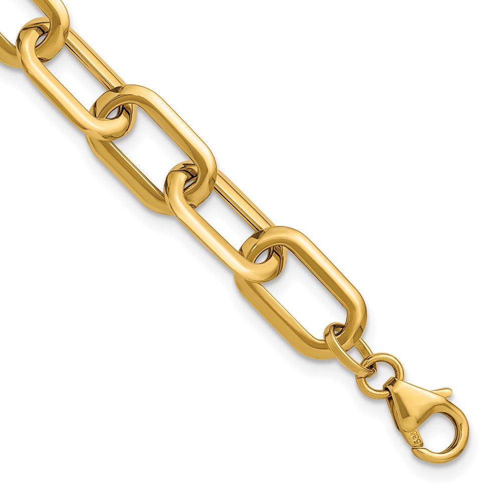 14K Polished Fancy Link Bracelet