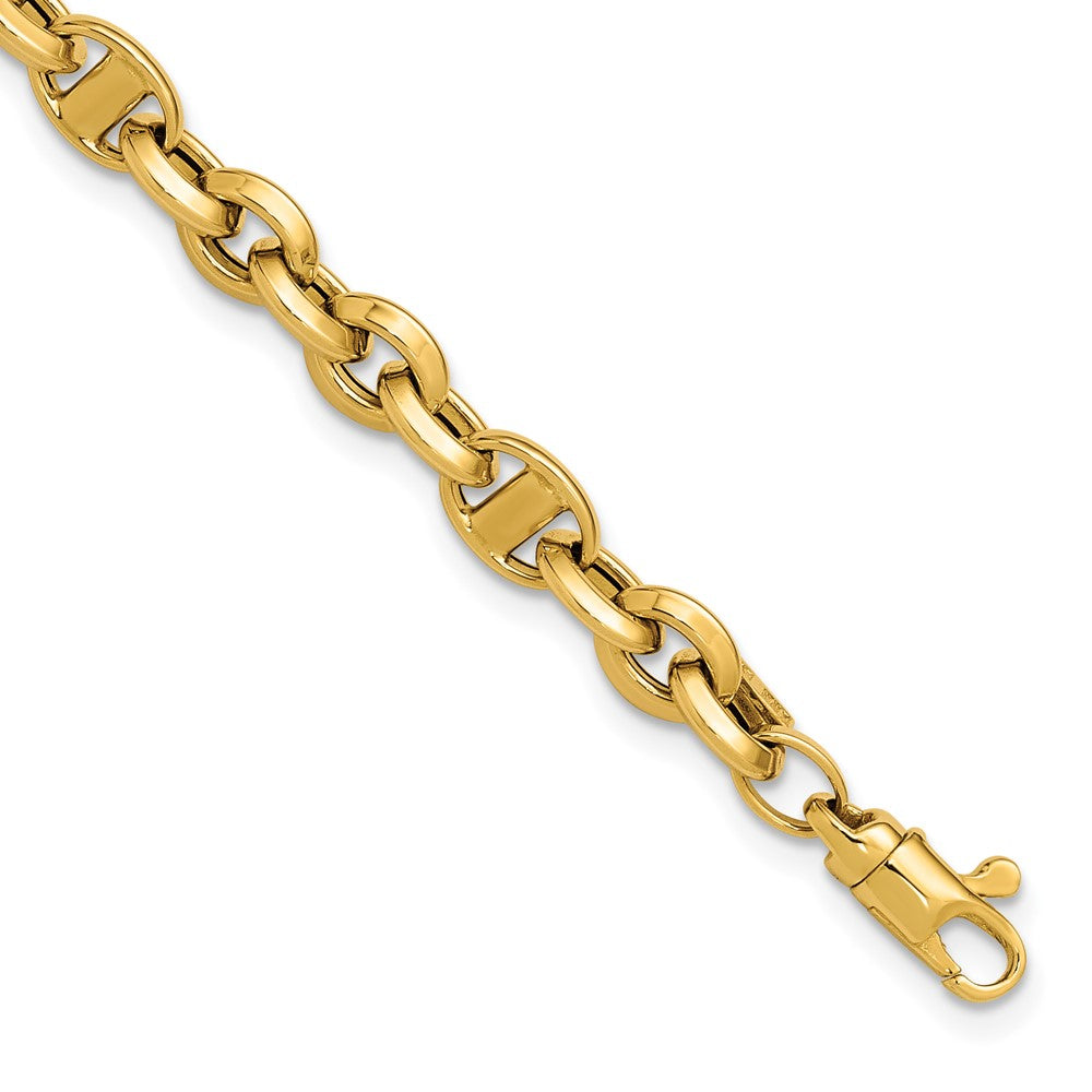 14K Polished Fancy Link Bracelet