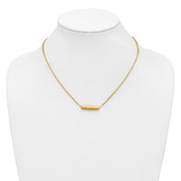 Load image into Gallery viewer, 14K Polished Grooved Bar w/1in ext. Necklace
