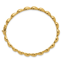 Load image into Gallery viewer, 14K Polished Fancy Hinged Bangle
