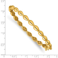 Load image into Gallery viewer, 14K Polished Fancy Hinged Bangle
