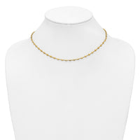 Load image into Gallery viewer, 14K Polished Geometric Fancy with 2 in ext. Necklace
