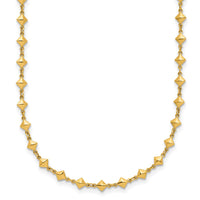 Load image into Gallery viewer, 14K Polished Geometric Fancy with 2 in ext. Necklace
