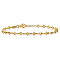 Load image into Gallery viewer, 14K Polished Geometric Fancy with .5 in ext. Bracelet
