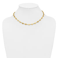 Load image into Gallery viewer, 14K Polished Geometric Square with 2 in ext. Necklace
