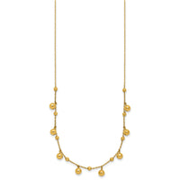 Load image into Gallery viewer, 14K Polished Dangle Beaded w/2in Ext. Necklace
