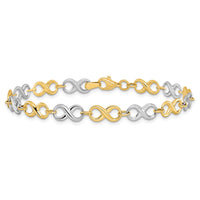 Load image into Gallery viewer, 14K Two-tone Polished Bracelet
