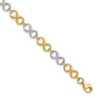 Load image into Gallery viewer, 14K Two-tone Polished Bracelet
