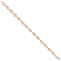 Load image into Gallery viewer, 14K Rose Gold Polished Fancy Link Bracelet
