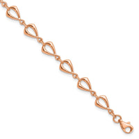 Load image into Gallery viewer, 14K Rose Gold Polished Fancy Link Bracelet
