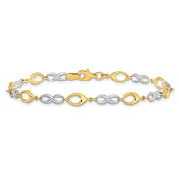 Load image into Gallery viewer, 14K Two-tone Polished Bracelet
