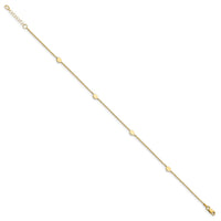 Load image into Gallery viewer, 14K Polished  w/1in ext. Anklet
