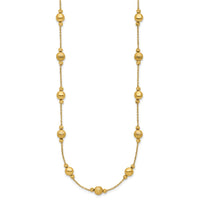 Load image into Gallery viewer, 14K D/C Scratch Finish Polished Necklace
