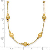 Load image into Gallery viewer, 14K D/C Scratch Finish Polished Necklace
