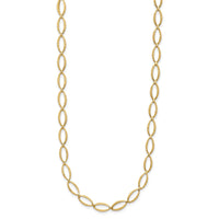 Load image into Gallery viewer, 14K Polished and Diamond-cut Fancy Link Necklace
