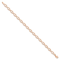 Load image into Gallery viewer, 14K Rose Gold Polished and D/C Bracelet
