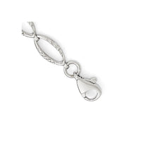 Load image into Gallery viewer, 14K White Gold Polished and D/C Bracelet
