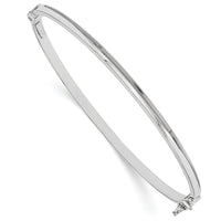 Load image into Gallery viewer, 14K White Gold Polished Hinged Bangle
