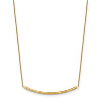 Load image into Gallery viewer, 14K Polished D/C with 2in ext. Bar Necklace
