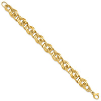 Load image into Gallery viewer, 14K Polished Fancy Link Bracelet
