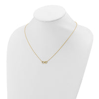 Load image into Gallery viewer, 14K Polished Infinity with 2in ext. Necklace
