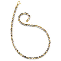 Load image into Gallery viewer, 14K Two-tone Polished Fancy Link Necklace
