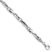 Load image into Gallery viewer, 14K White Gold Polished Fancy Link Bracelet
