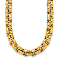 Load image into Gallery viewer, 14K Polished Rolo Link Necklace
