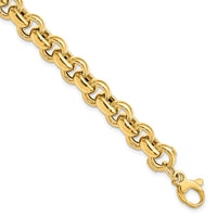 Load image into Gallery viewer, 14K Polished Rolo Link Bracelet
