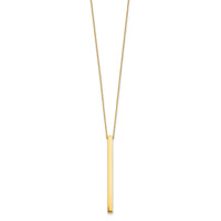 Load image into Gallery viewer, 14K Polished Bar 2in ext. Necklace
