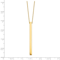Load image into Gallery viewer, 14K Polished Bar 2in ext. Necklace
