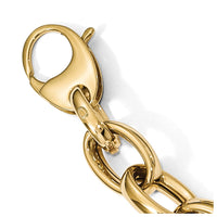 Load image into Gallery viewer, 14K Polished Fancy Link 8in w/.5 ext. Bracelet
