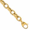 14K Polished Fancy Link 8in w/.5 ext. Bracelet