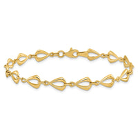 Load image into Gallery viewer, 14K Polished Fancy Link 7.5in Bracelet
