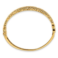 Load image into Gallery viewer, 14K Polished Hollow Fancy Bangle
