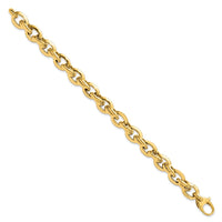 Load image into Gallery viewer, 14K Polished Fancy Link Bracelet
